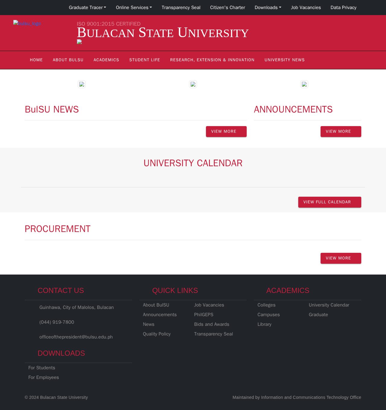 The original homepage with numbered outlines on its accessibility problems