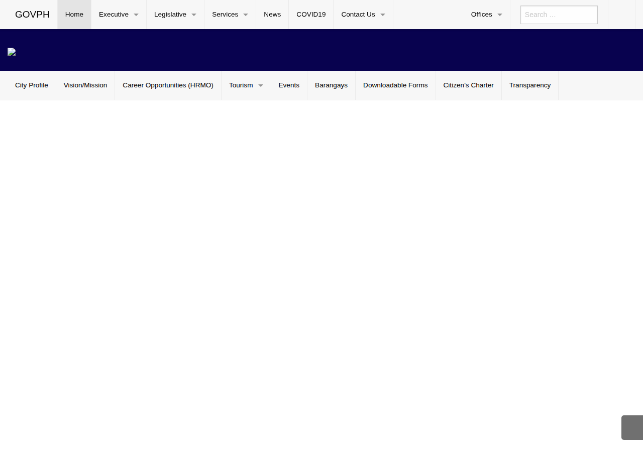City Government of Calbayog homepage before