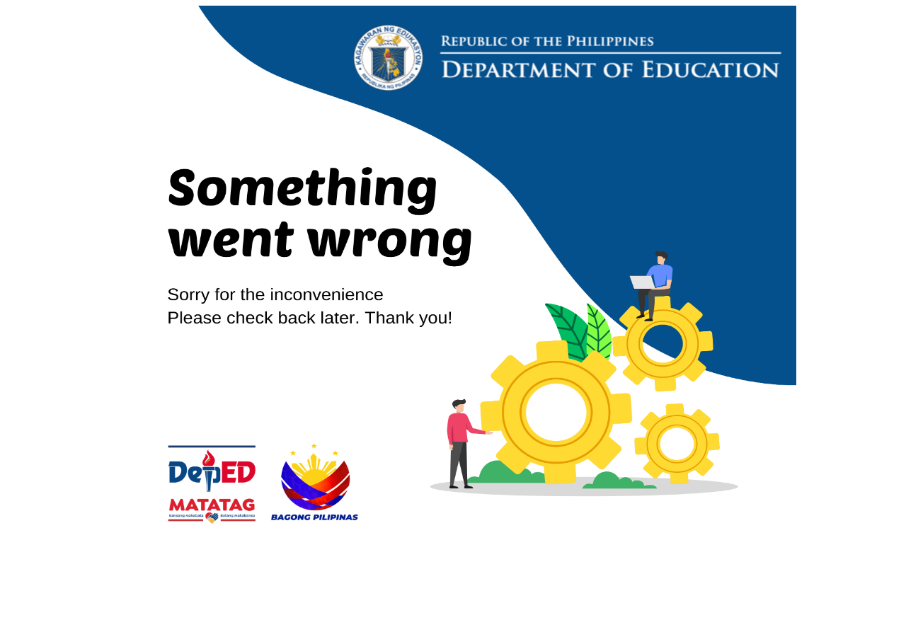 Department of Education homepage before