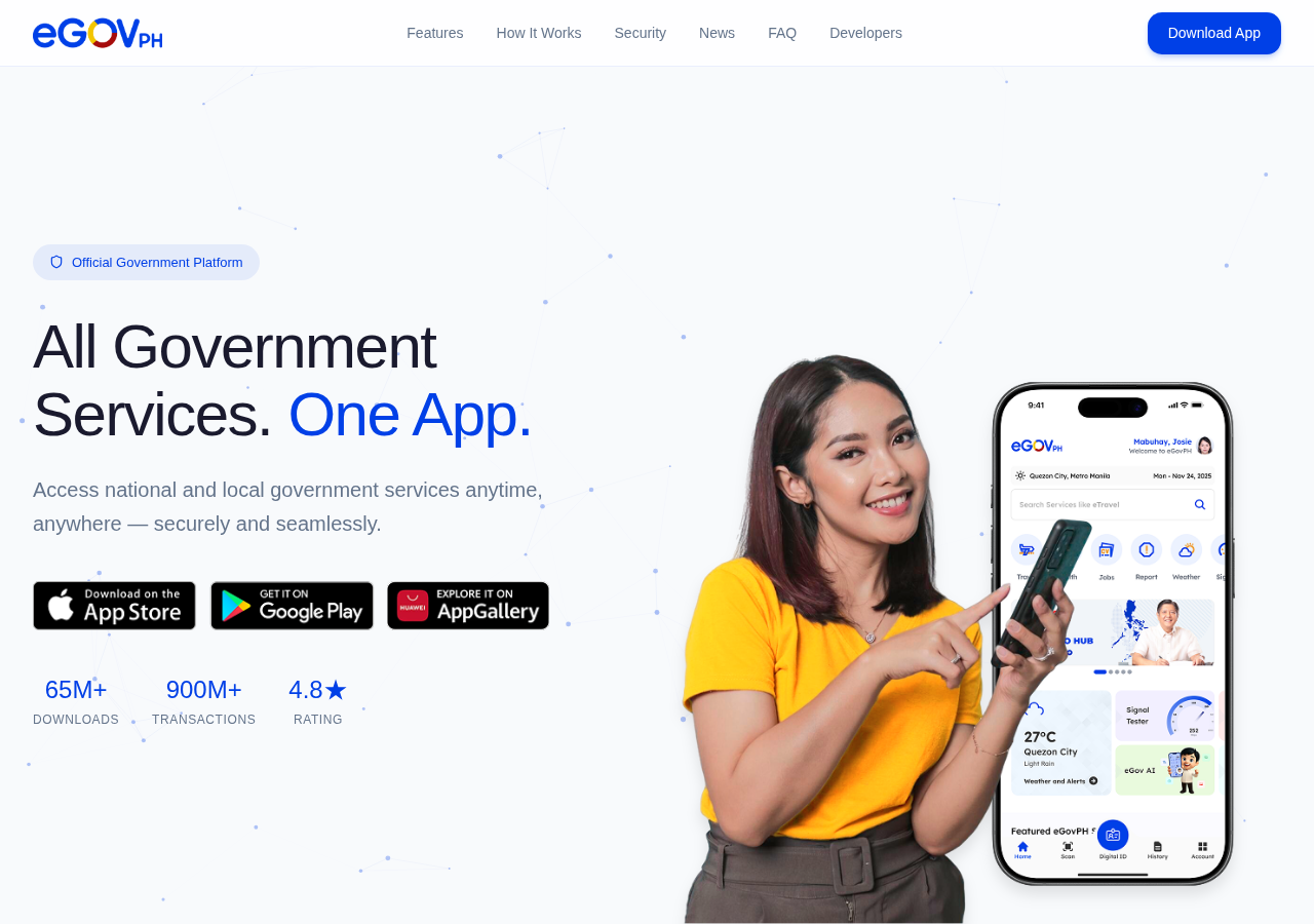 The original eGovPH homepage