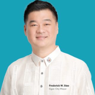 Frederick W. Siao, Iligan City Mayor, in a white barong