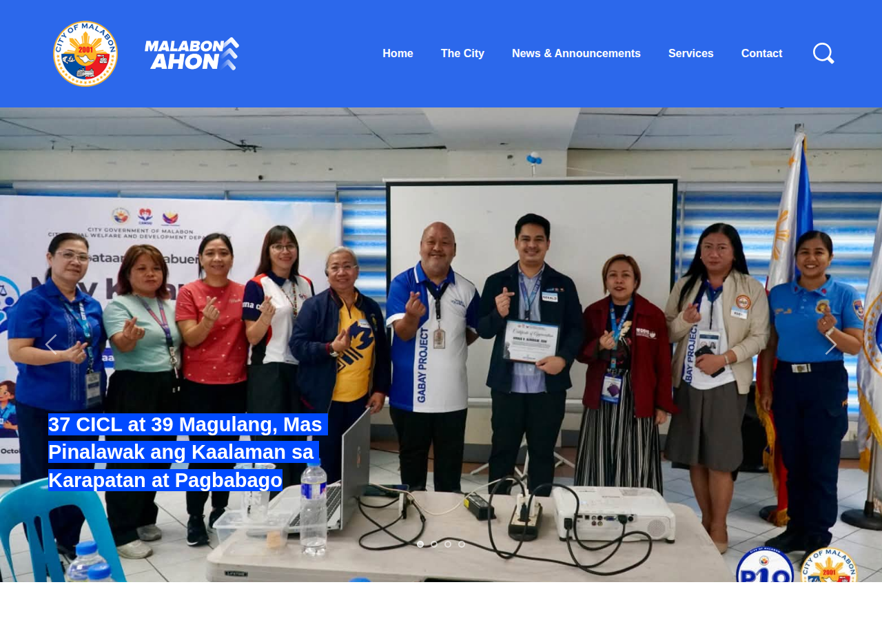 City Government of Malabon homepage before