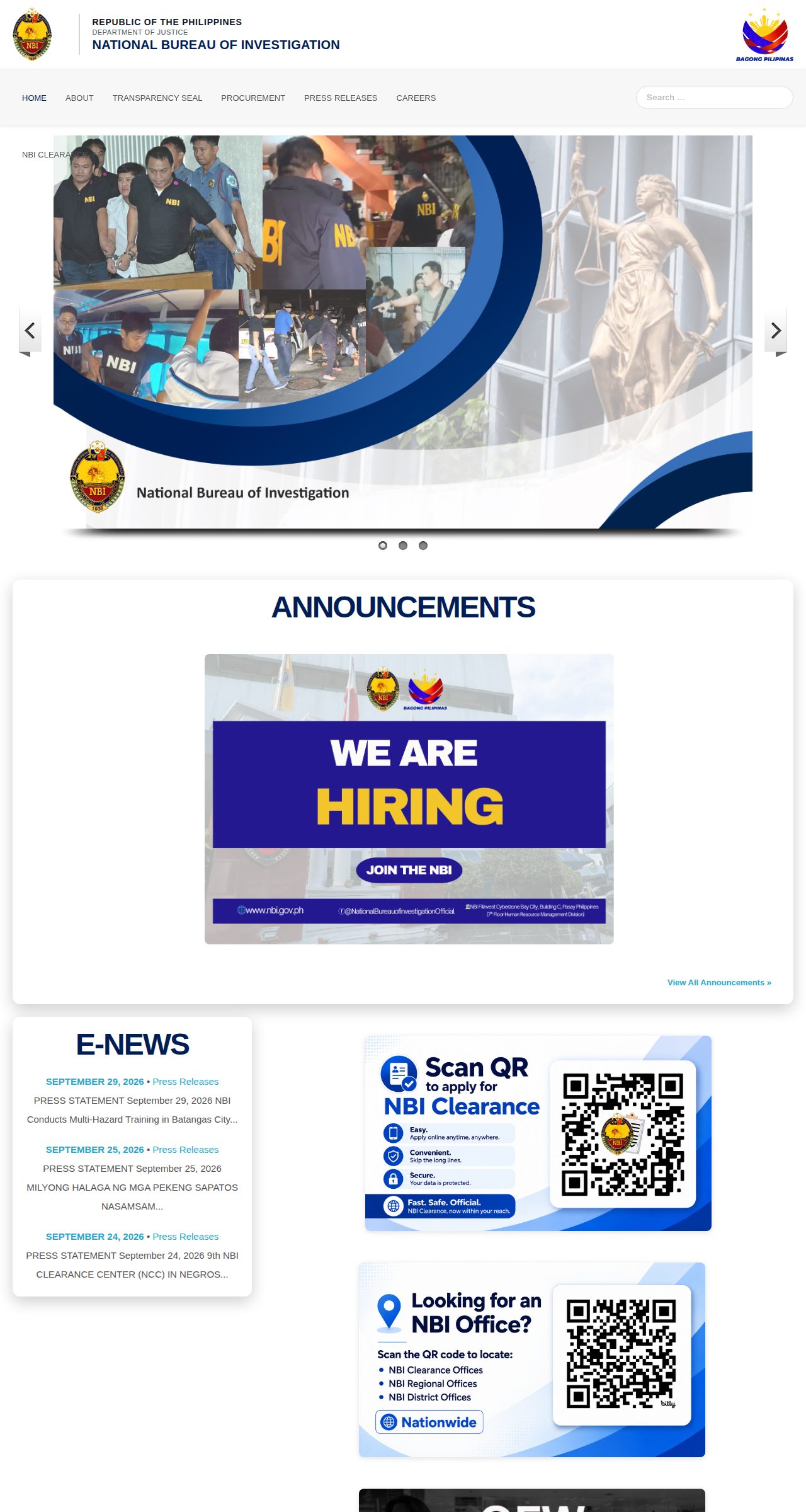 The original homepage with numbered outlines on its accessibility problems