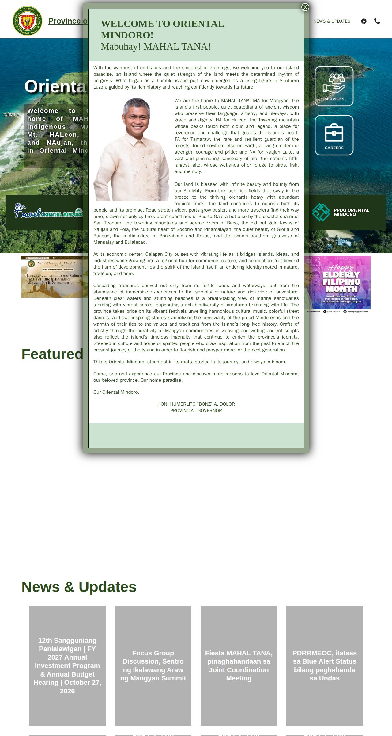 The original homepage with numbered outlines on its accessibility problems