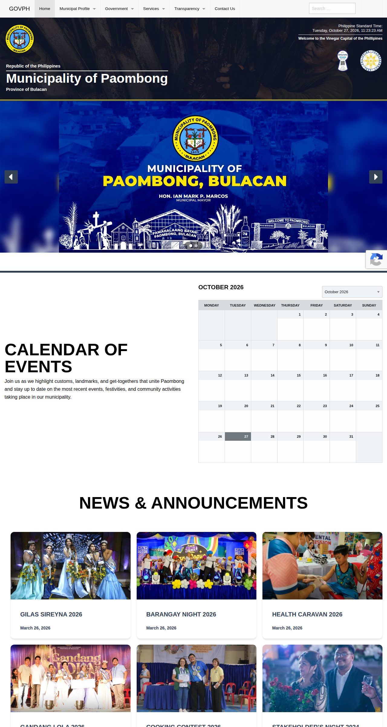 The original homepage with numbered outlines on its accessibility problems