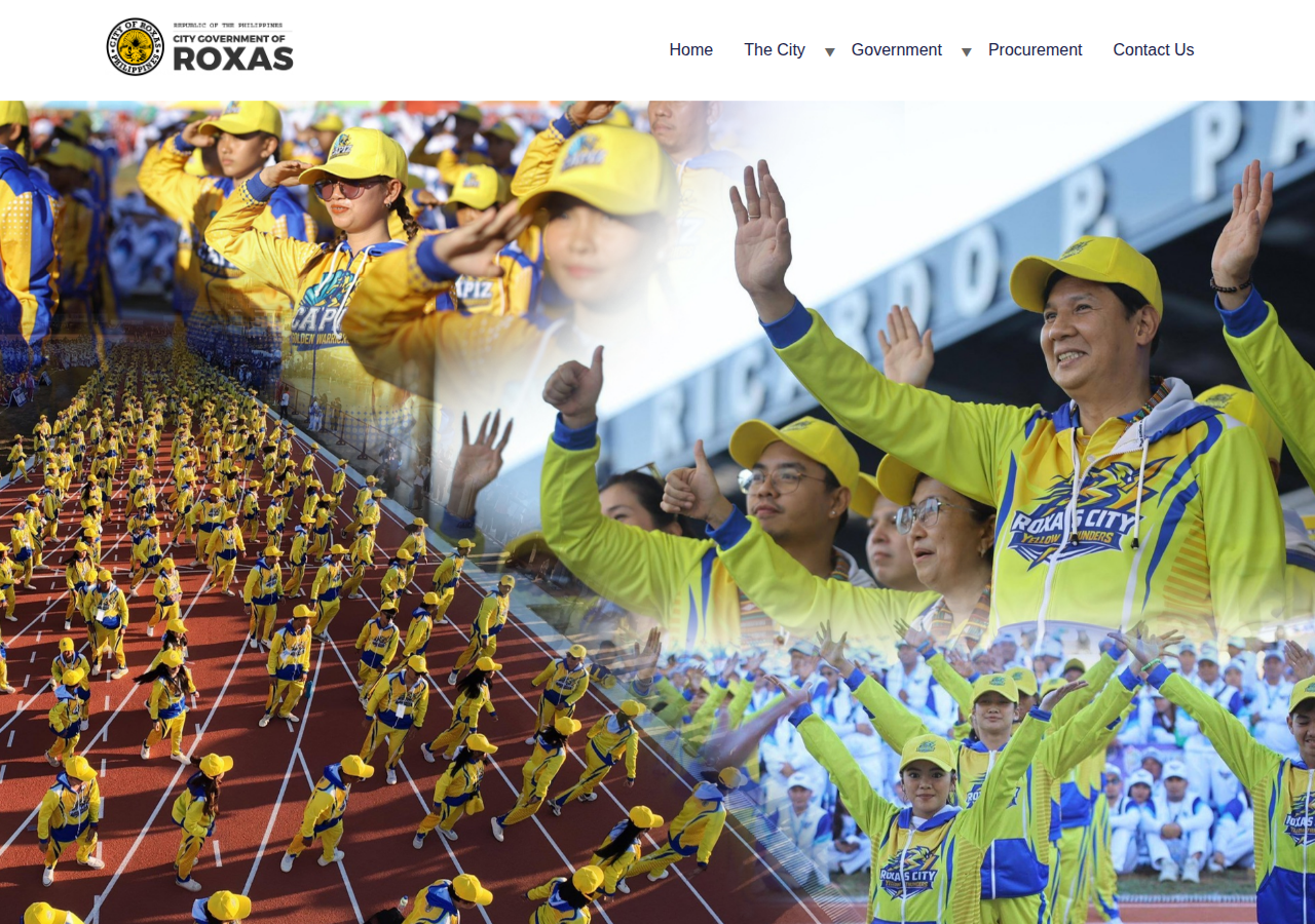 City Government of Roxas homepage before
