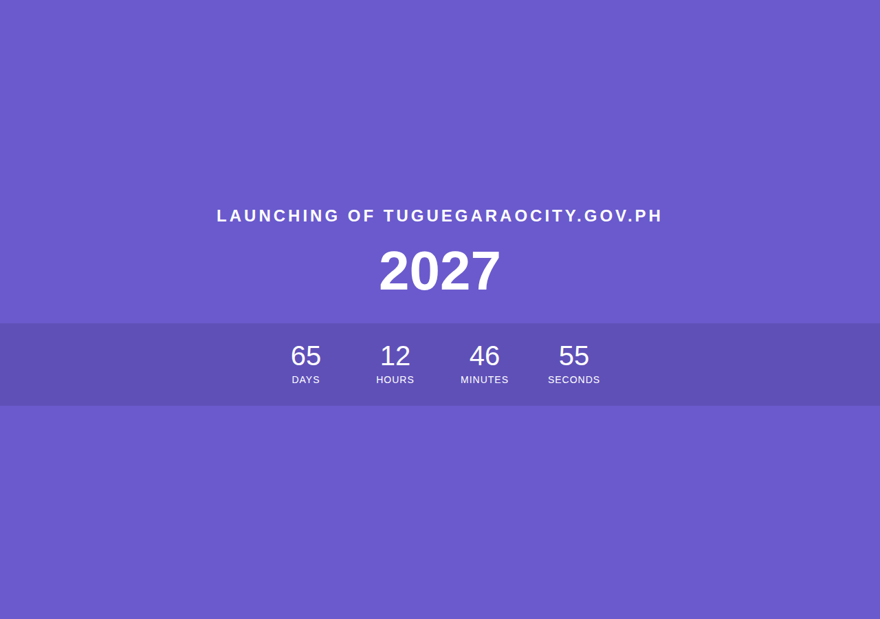 City Government of Tuguegarao homepage before