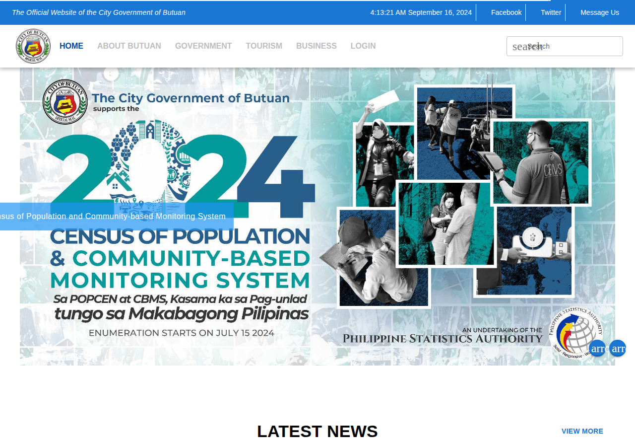 Original homepage