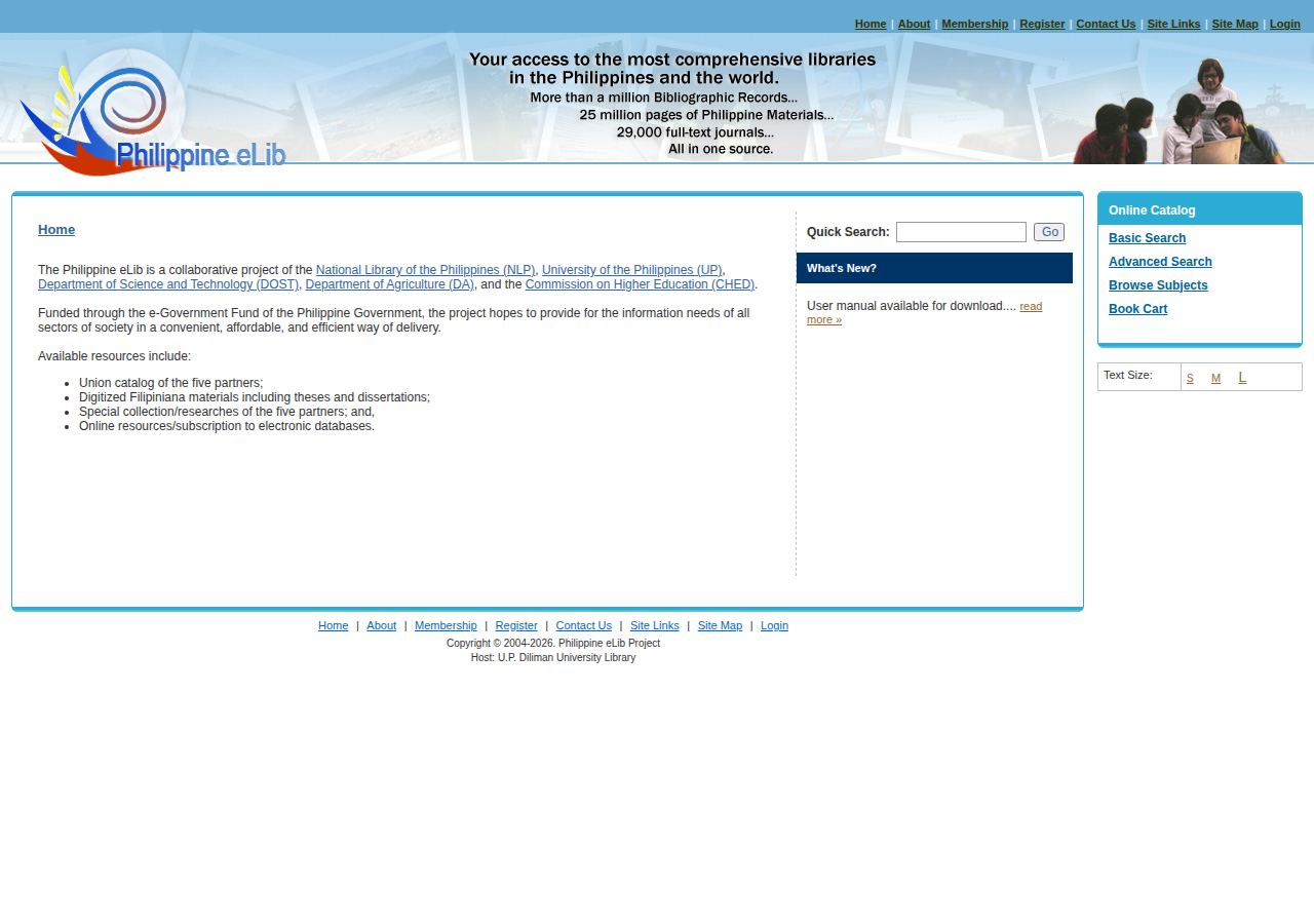 Original homepage