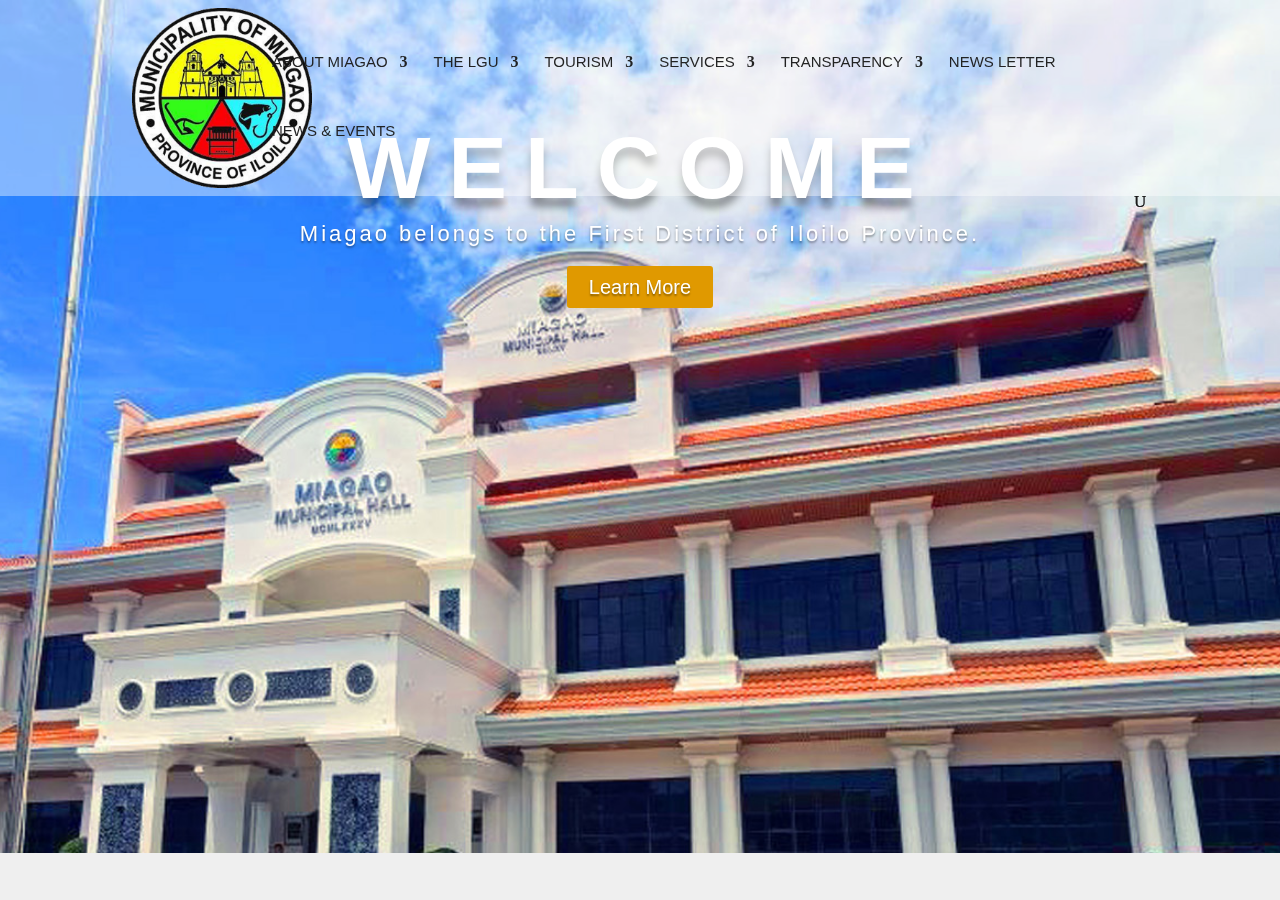 Municipality of Miagao homepage before