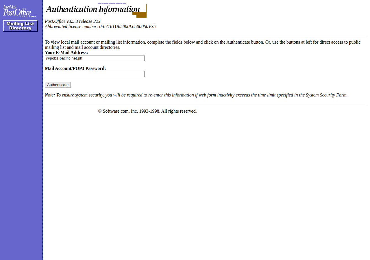 Department of Tourism homepage before